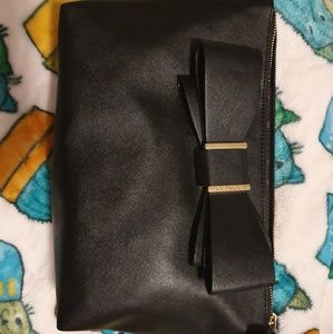 Betsey Johnson Black Bow wristlet